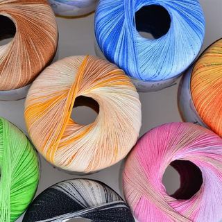 Dye acrylic yarn